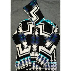 Yarina Alpaca Cotton Zip Hoodie Sweater Mens Large Southwestern Ecuador